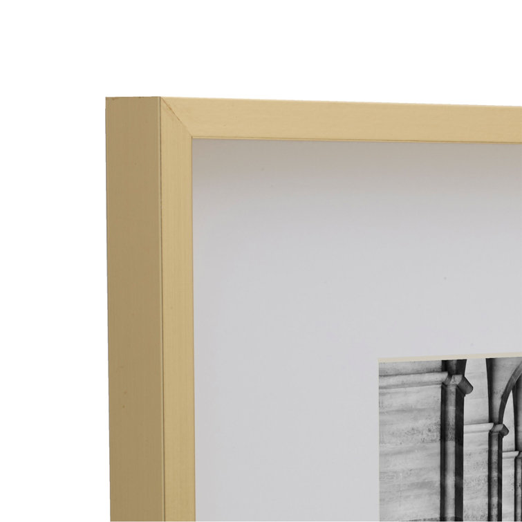 Gold Rectangular Wood Wall Mount Gallery Frame