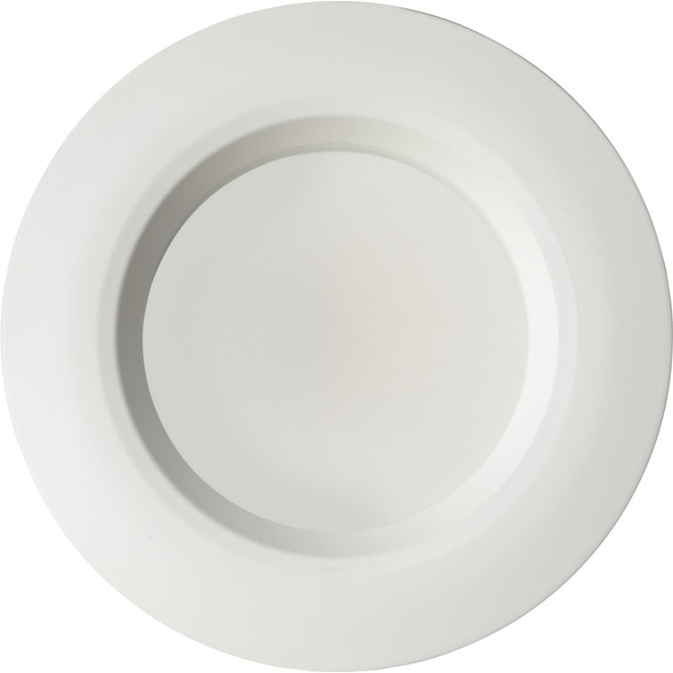 White Aluminum Smart LED Flush Mount Ceiling Light Kit
