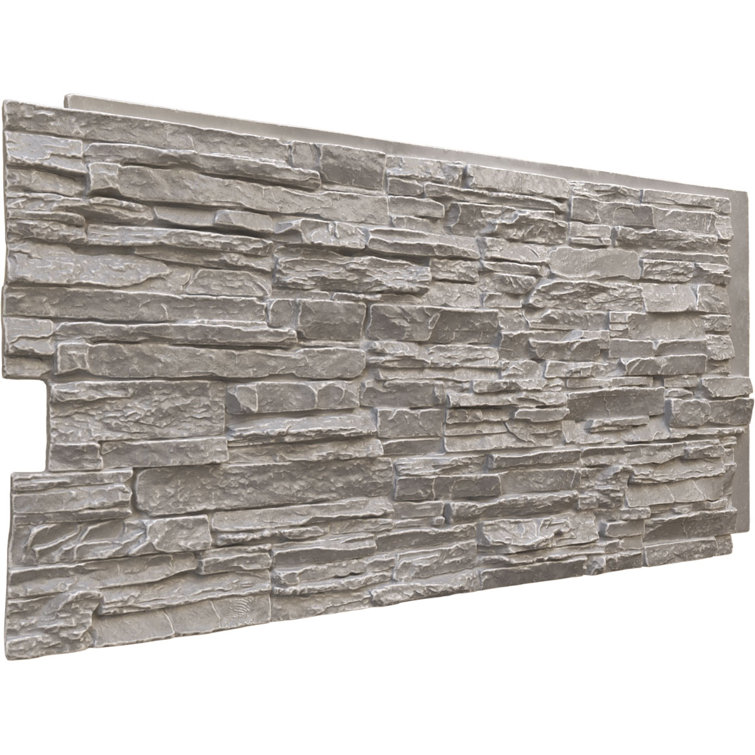Gray Granite Faux Stone Panel for Interior and Exterior
