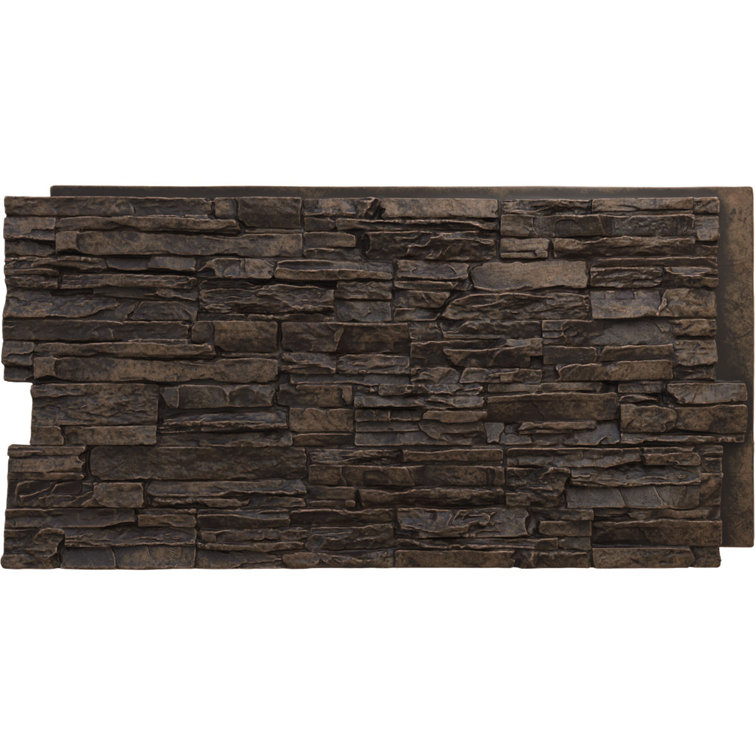 Alder Creek Faux Stone 48" x 24" Wall Panel