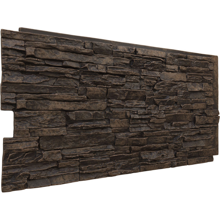 Alder Creek Faux Stone 48" x 24" Wall Panel