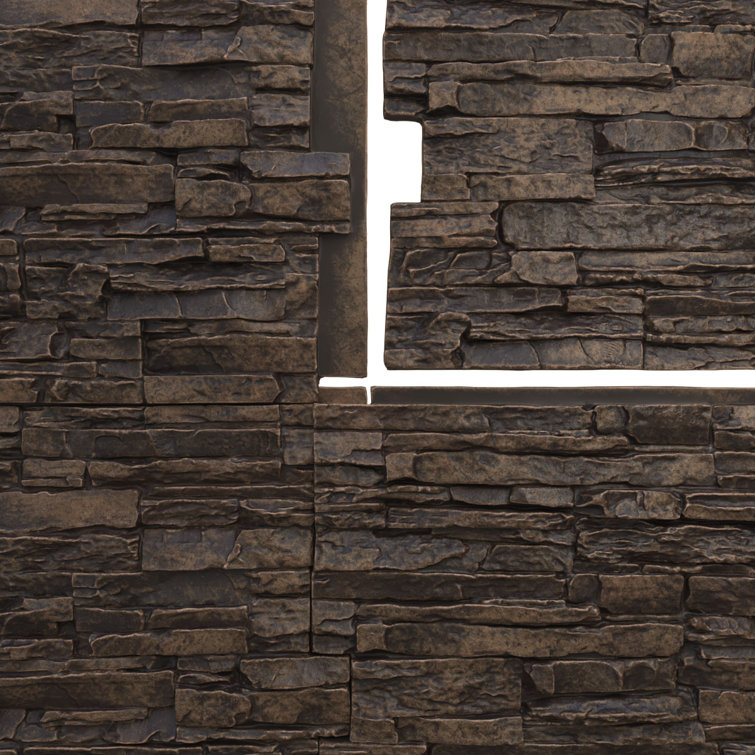 Alder Creek Faux Stone 48" x 24" Wall Panel