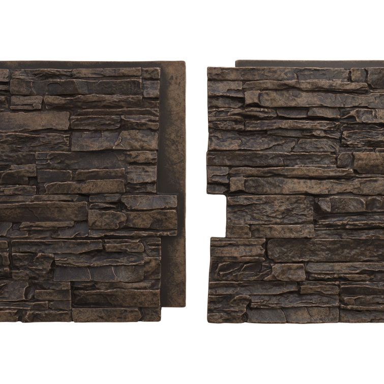 Alder Creek Faux Stone 48" x 24" Wall Panel