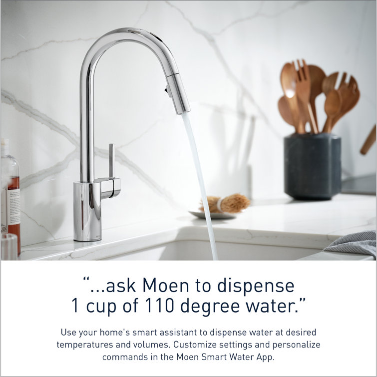 Chrome Touchless Pull-Down Kitchen Faucet with Smart Control