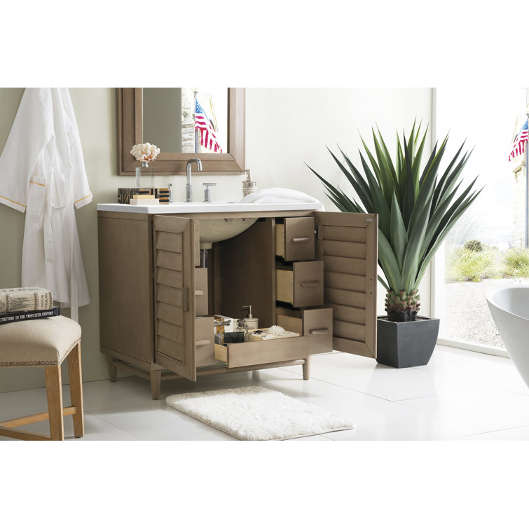 Portland 36" Whitewashed Walnut Single Bathroom Vanity