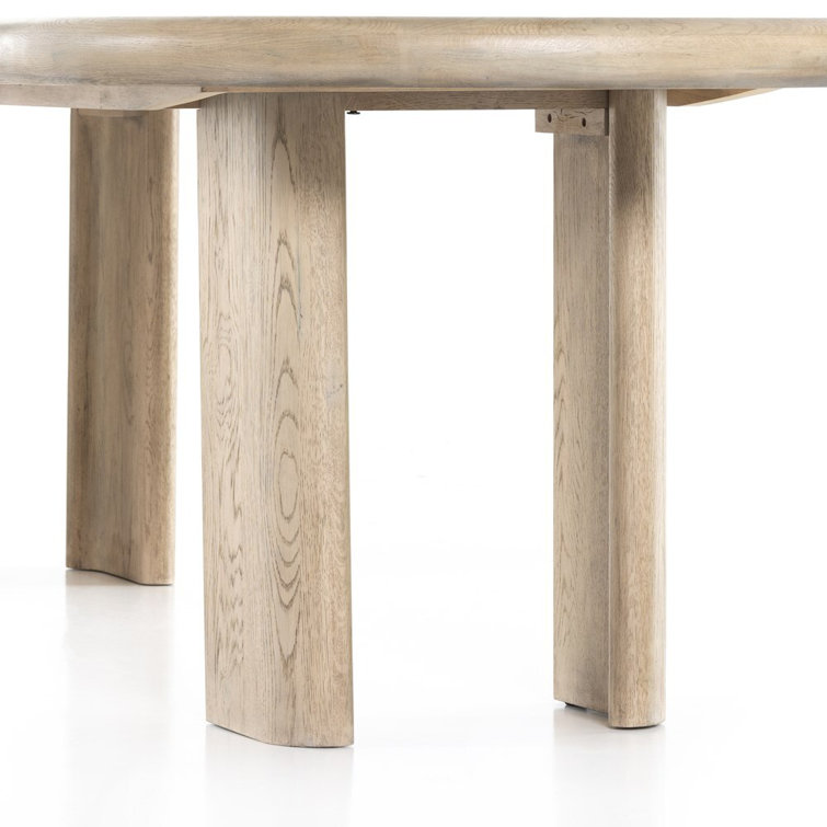 Jaylen Oval Extendable Light Brown Oak Dining Table
