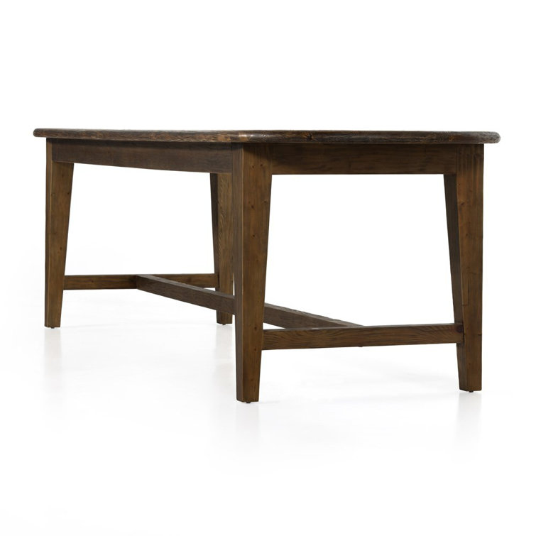 Black Solid Pine Oval Dining Table for Eight