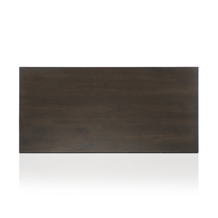 Artisan Carved Vintage Brown Mango Wood Dining Table