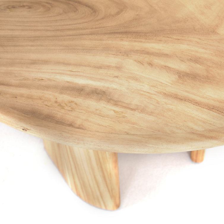 Elegant Guanacaste Wood Oval Dining Table in Rich Brown
