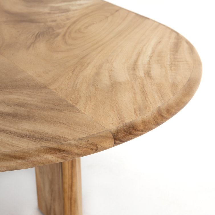 Elegant Guanacaste Wood Oval Dining Table in Rich Brown