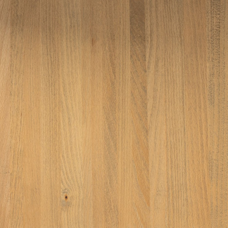 Modern Asymmetrical Round Beechwood Coffee Table with Storage