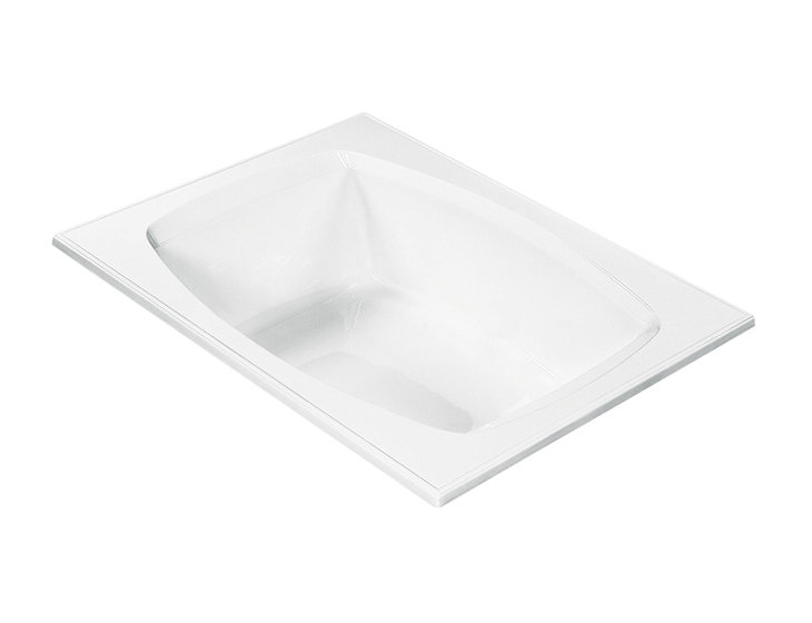 Shelby 72 x 54 White Acrylic Drop-In Soaking Bathtub