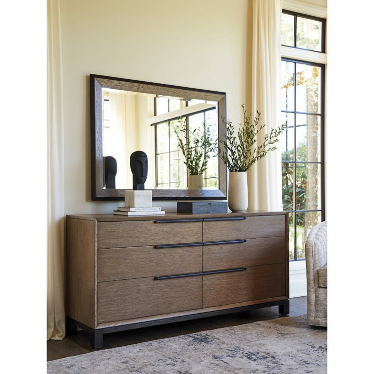 Espresso Oak Double Dresser with Soft Close Drawers
