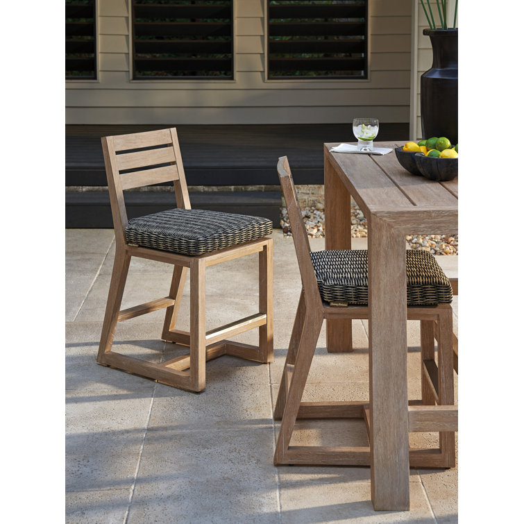 Stillwater Cove Light Taupe Plush Cushioned Counter Stool