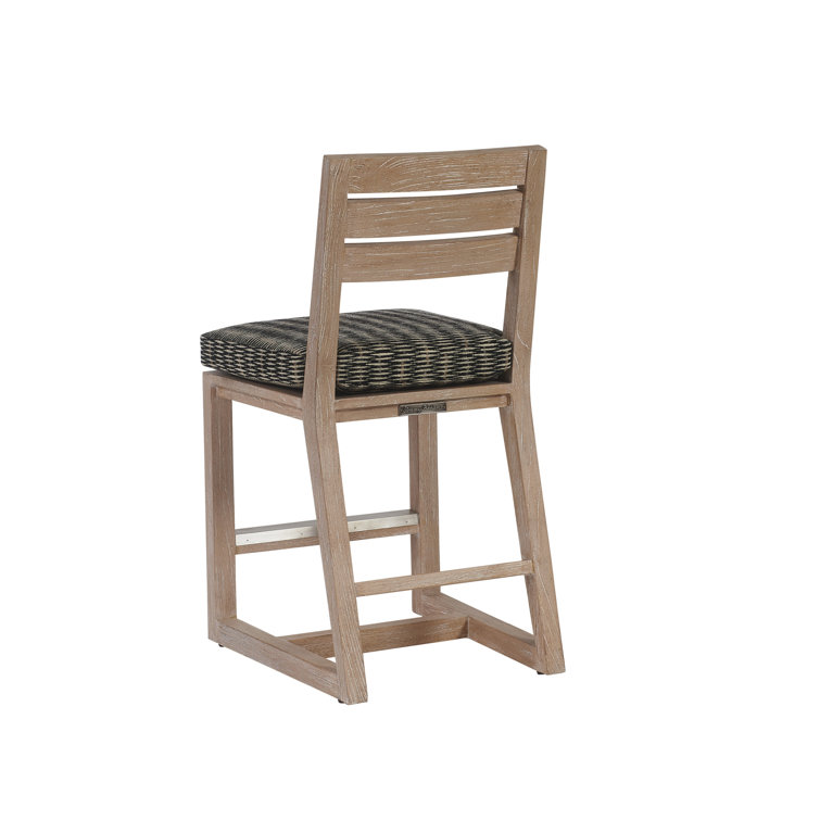 Stillwater Cove Light Taupe Plush Cushioned Counter Stool
