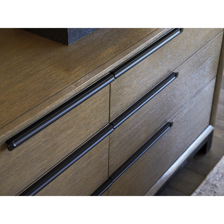 Espresso Oak Double Dresser with Soft Close Drawers