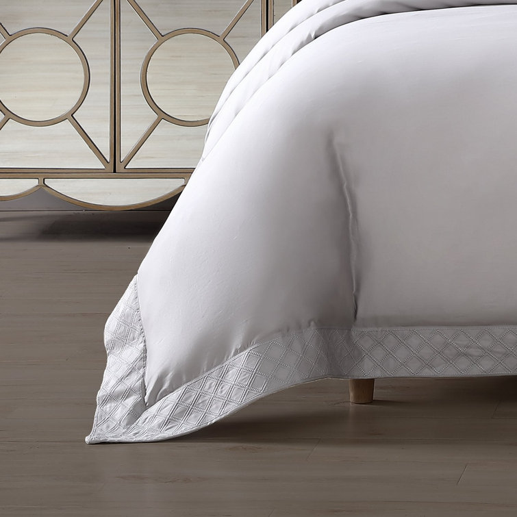 Hira Charcoal Cotton Full/Queen Duvet Cover Set