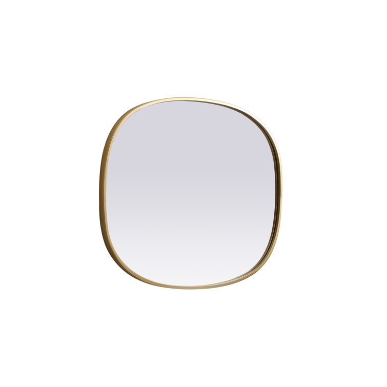 Brass Framed Oval Full Length Bathroom Mirror