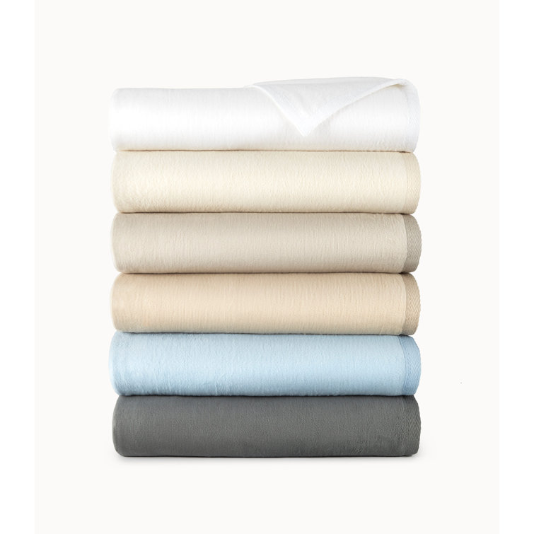Luxurious Flint Cotton Throw Blanket - Twin Size, Machine Washable