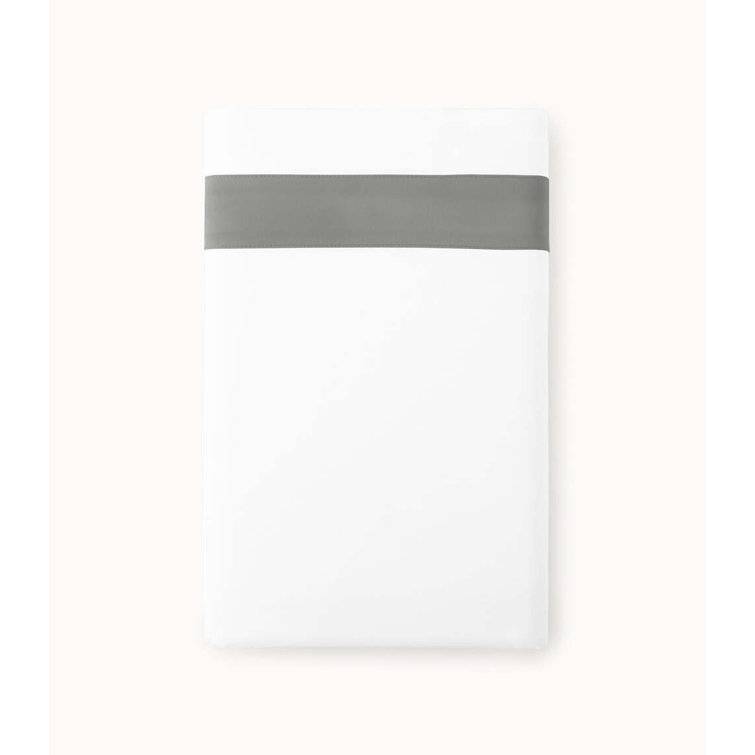 Twin Platinum Cotton Sateen Flat Sheet