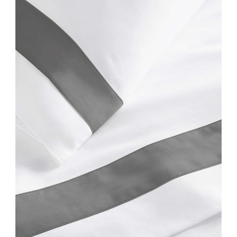 Twin Platinum Cotton Sateen Flat Sheet