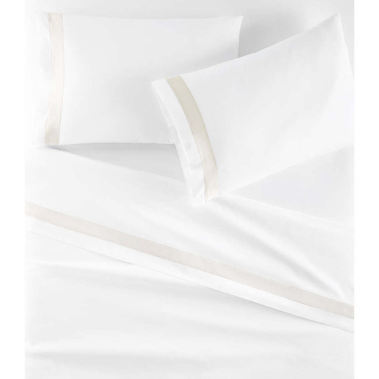 Twin Platinum Cotton Sateen Flat Sheet
