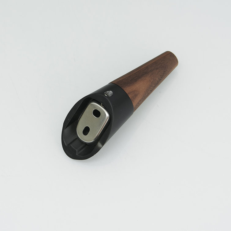 Black and Walnut Wall Mounted Towel Hooks Set