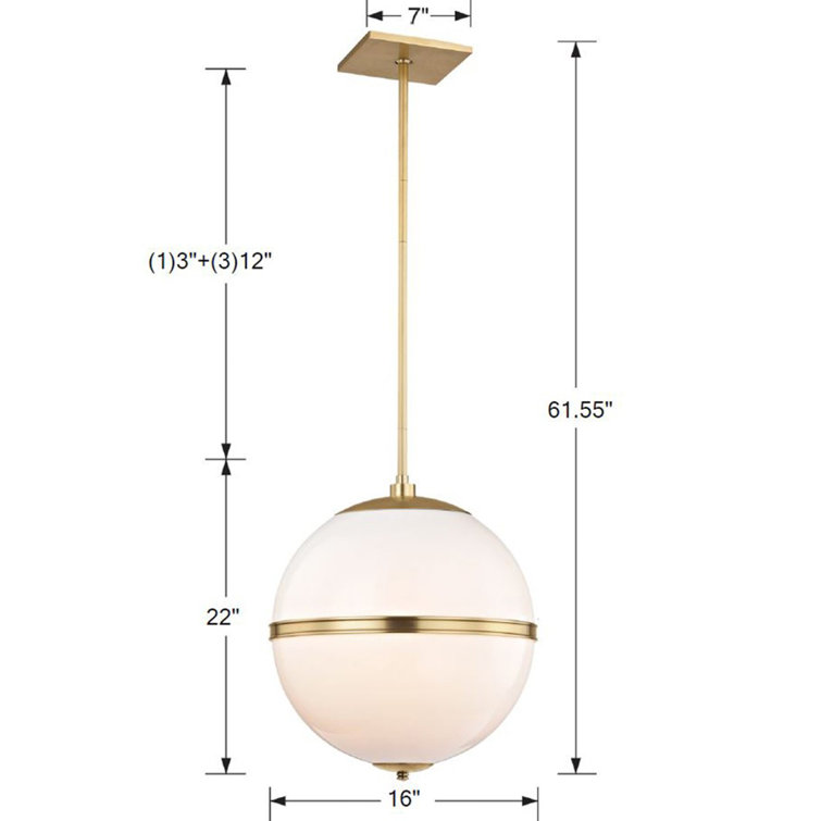 Elegant Aged Brass Mini Chandelier with Crystal Accents and White Glass Shade