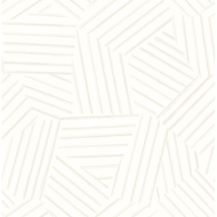 Helene Pearl Geometric Lines Non-Pasted Washable Wallpaper