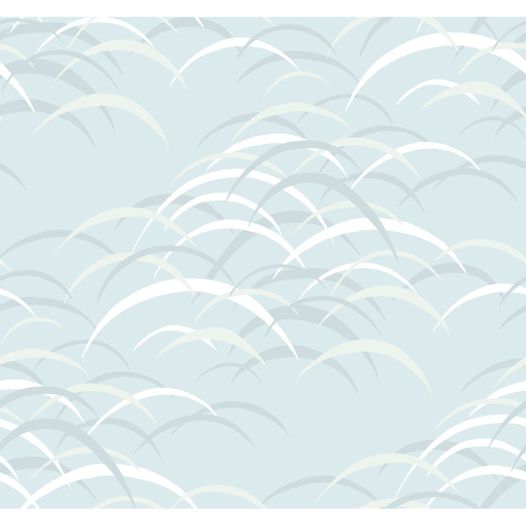 Sky Blue Abstract Non-Pasted Washable Wallpaper Roll