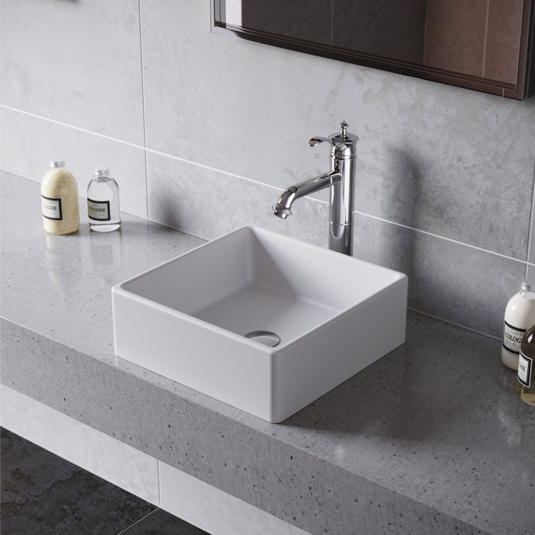 Vineyard Chrome Single Handle Vessel Bathroom Faucet with Drain Assembly