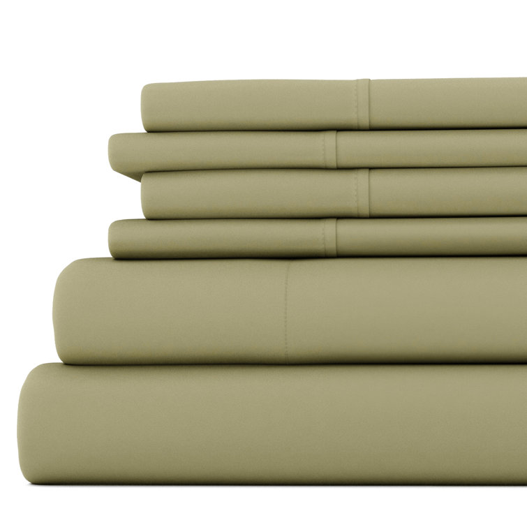 Ocean Blue California King Deep Pocket Microfiber Sheet Set