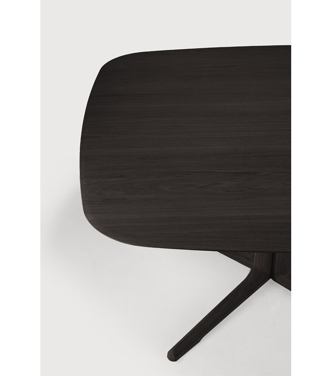 Corto Square Dark Brown Oak Dining Table
