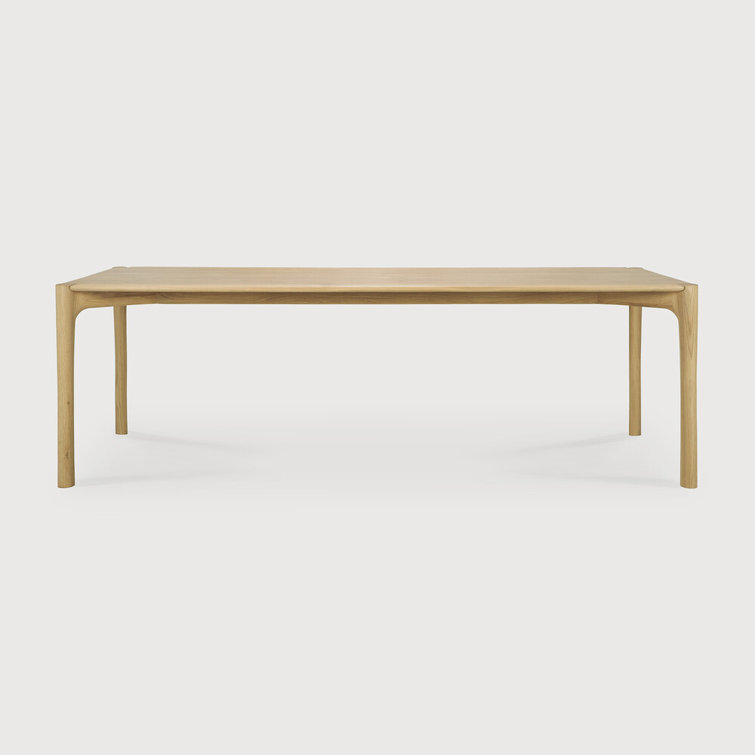 Pi 95-Inch Light Brown Oak Rectangular Dining Table