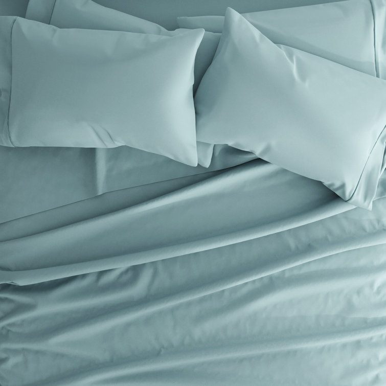 Ocean Blue California King Deep Pocket Microfiber Sheet Set