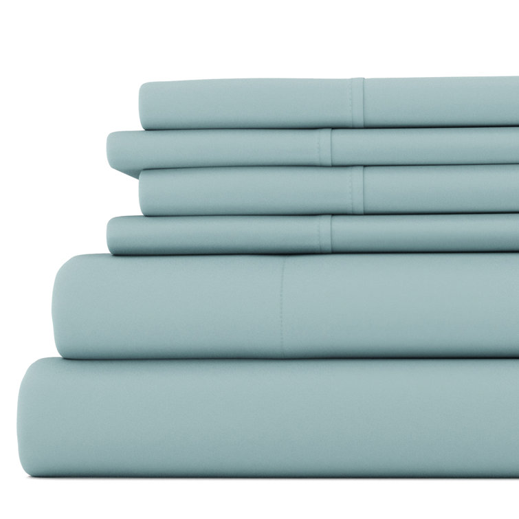 Navy Deep Pocket Full Size Microfiber Bed Sheet Set