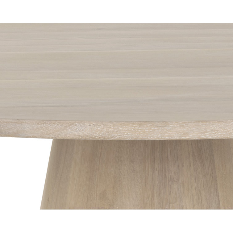 Elina 54" Light Oak Round Dining Table