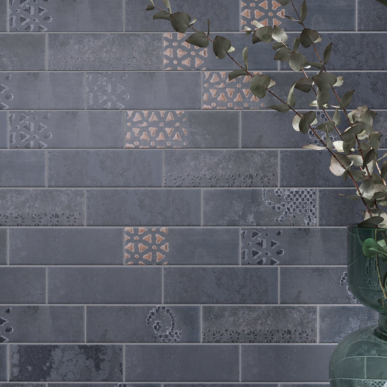 Marine Blue 3" x 8" Matte Porcelain Subway Tile