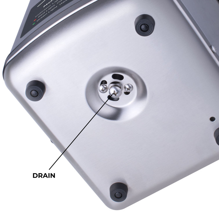 Brushed Nickel Dual Handle Hot and Cold Water Dispenser