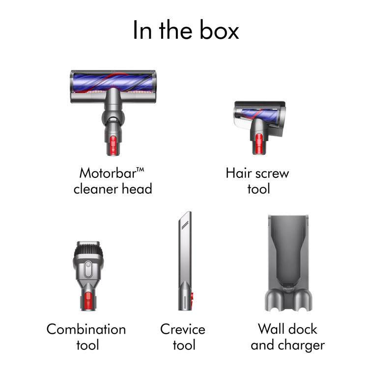 Dyson V8 Cordless Silver Stick and Handheld Vacuum Cleaner