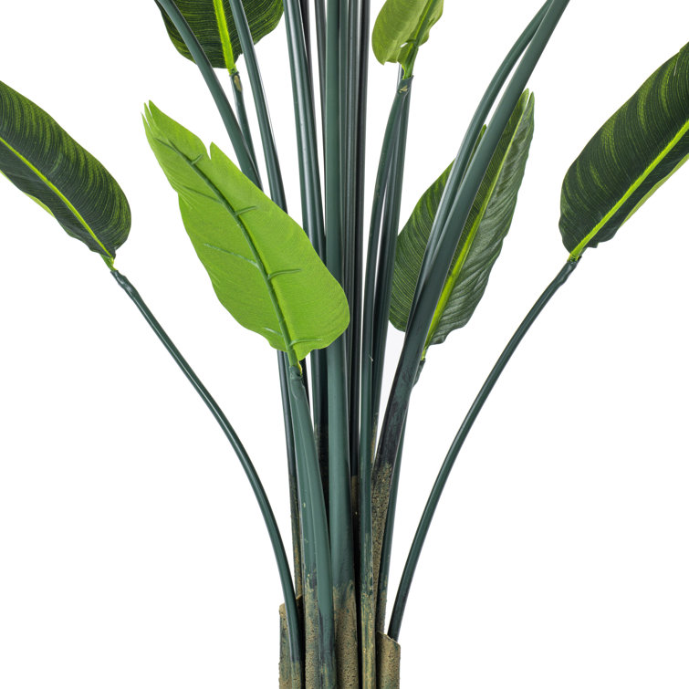 Tiny Faux Bird of Paradise Palm Tree with Lights