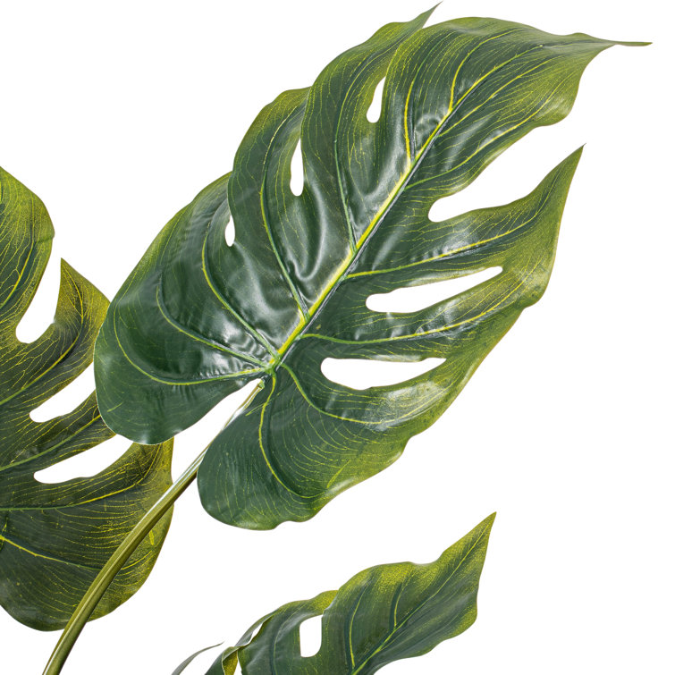 38'' Green Artificial Philodendron Tree in Black Pot