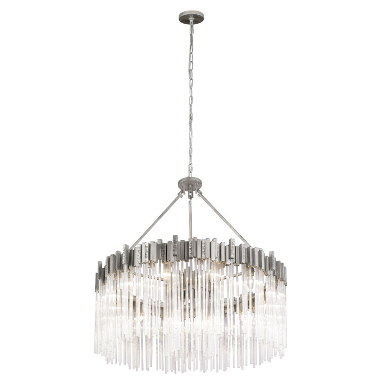 Matrix 12-Light Black Steel Chandelier