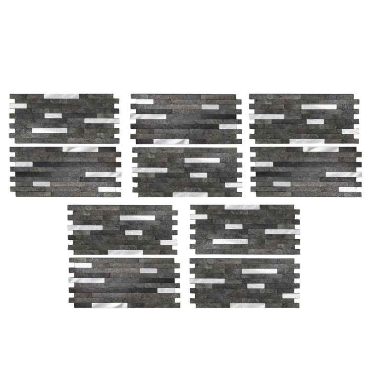 Oyster Composite Peel and Stick Backsplash Tile, 12in x 5.8in
