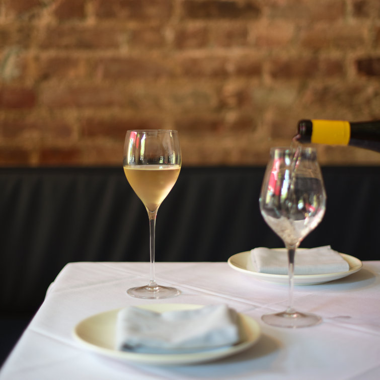 Clear Recyclable Glass Wine Glasses Set of 4