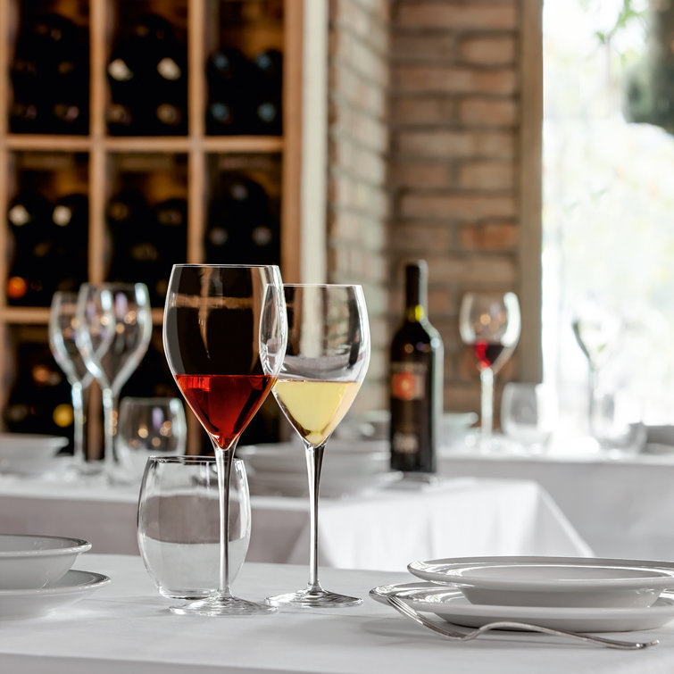 Clear Recyclable Glass Wine Glasses Set of 4
