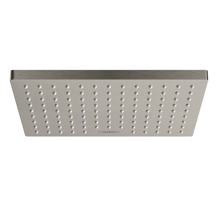 Contemporary Matte Black 8-inch Square Rain Showerhead