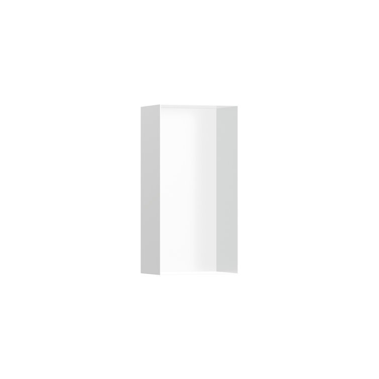 Matte White Minimalist Recessed Wall Niche Shelf