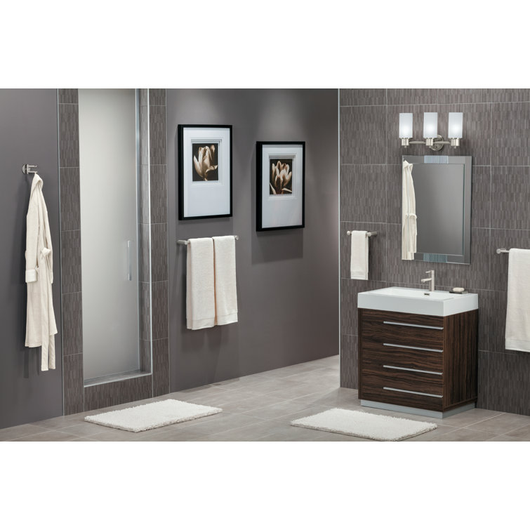 Sleek Modern 12" High-Arc Vessel Bathroom Faucet in Brushed Nickel