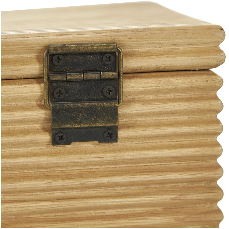 Handmade Natural Wood Lidded Storage Box Set